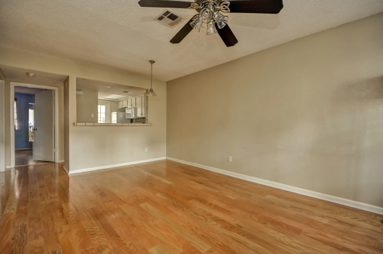Living And Dining Rooms At 2104 Cullen Avenue #121 Austin Texas