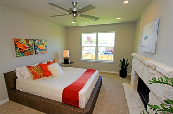 The Master Bedroom at 3407 Banton Road #B, Austin, Texas 78722