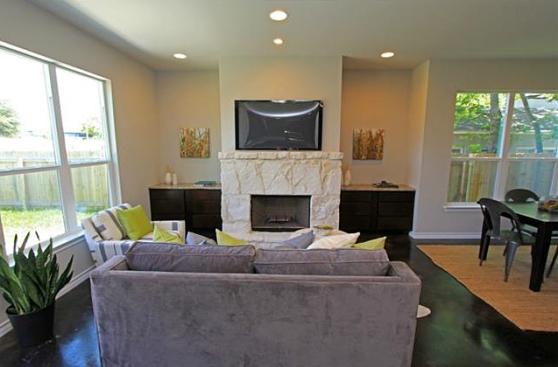 Another View of the Living Room at 3407 Banton Road #B, Austin, Texas 78722